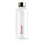 Elegant BPA-free plastic water bottles for promotions, 620 ml transparent colour