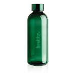 Elegant BPA-free plastic water bottles for promotions, 620 ml dark green colour