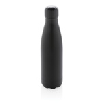 Branded stainless steel thermal bottle, 500 ml black colour