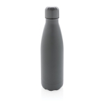 Branded stainless steel thermal bottle, 500 ml dark grey colour