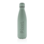 Branded stainless steel thermal bottle, 500 ml mint green colour