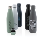 Branded stainless steel thermal bottle, 500 ml mint green colour