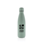 Branded stainless steel thermal bottle, 500 ml mint green colour