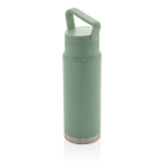 High-quality steel bottle with unique handle, 650 ml mint green colour