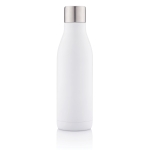 Stainless steel corporate bottle with UV-C steriliser, 500 ml white colour