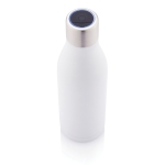 Stainless steel corporate bottle with UV-C steriliser, 500 ml white colour