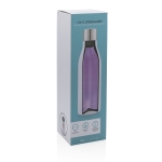 Stainless steel corporate bottle with UV-C steriliser, 500 ml white colour
