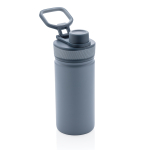 Sporty thermal bottle with matte finish, 550 ml blue colour second view