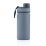 Sporty thermal bottle with matte finish, 550 ml blue colour third view