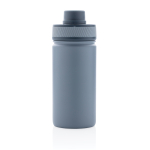 Sporty thermal bottle with matte finish, 550 ml blue colour fourth view