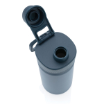 Sporty thermal bottle with matte finish, 550 ml blue colour sixth view