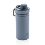 Sporty thermal bottle with matte finish, 550 ml blue colour