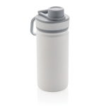 Sporty thermal bottle with matte finish, 550 ml white colour