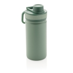 Sporty thermal bottle with matte finish, 550 ml mint green colour
