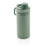 Sporty thermal bottle with matte finish, 550 ml mint green colour