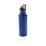 Branded stainless steel bottle with spout, 710 ml blue colour