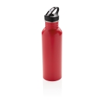 Branded stainless steel bottle with spout, 710 ml red colour