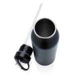 Branded stainless steel bottle with spout, 710 ml navy-blue colour