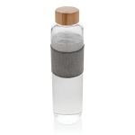 Branded glass water bottle for gifting, 750 ml transparent colour