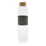 Branded glass water bottle for gifting, 750 ml transparent colour