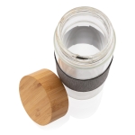 Branded glass water bottle for gifting, 750 ml transparent colour