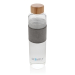 Branded glass water bottle for gifting, 750 ml transparent colour