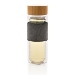 Branded small glass bottles, 360 ml transparent colour