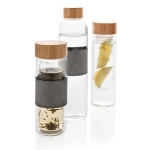 Branded small glass bottles, 360 ml transparent colour