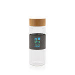 Branded small glass bottles, 360 ml transparent colour