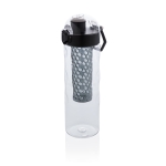 Tritan water bottle with fruit infuser, 700 ml black colour