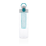 Tritan water bottle with fruit infuser, 700 ml turquoise colour second view