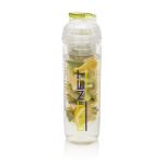 Fruit or ice compartment bottles, 500 ml lime colour
