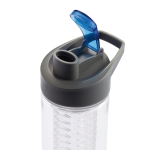 Large bottle with spout and fruit infuser, 800 ml blue colour