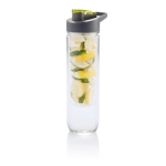Large bottle with spout and fruit infuser, 800 ml lime colour