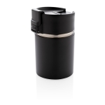 Printed thermal mug with ceramic interior, 220 ml black colour