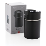 Printed thermal mug with ceramic interior, 220 ml black colour