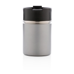 Printed thermal mug with ceramic interior, 220 ml grey colour