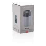 Printed thermal mug with ceramic interior, 220 ml grey colour