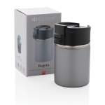 Printed thermal mug with ceramic interior, 220 ml grey colour