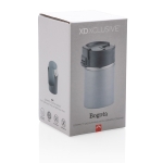 Printed thermal mug with ceramic interior, 220 ml grey colour