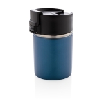 Printed thermal mug with ceramic interior, 220 ml dark blue colour