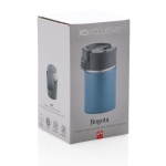 Printed thermal mug with ceramic interior, 220 ml dark blue colour