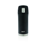 Small printed stainless steel thermos, 300 ml, Swiss Peak black colour