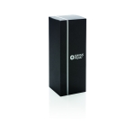 Small printed stainless steel thermos, 300 ml, Swiss Peak black colour