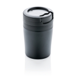 Very compact personalised thermal mug, 160 ml black colour