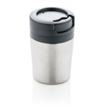 Very compact personalised thermal mug, 160 ml silver colour