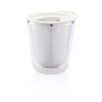 Compact personalised thermal mugs in stainless steel, 227 ml white colour