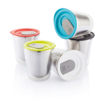 Compact personalised thermal mugs in stainless steel, 227 ml light-green colour