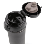 Thermal mugs with easy-open anti-drip system, 300 ml black colour