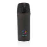 Thermal mugs with easy-open anti-drip system, 300 ml black colour